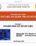 Bài giảng Cơ sở dữ liệu và quản trị cơ sở dữ liệu: Chương 6 - ThS. Nguyễn Vương Thịnh