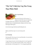 'Tẩy Trừ' Chất Gây Ung Thư Trong Thực Phẩm Muối