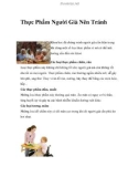 Thực Phẩm Người Già Nên Tránh