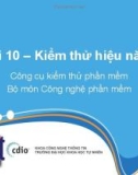 Bài giảng Công cụ kiểm thử phần mềm: Bài 10 - GV. Trương Phước Lộc