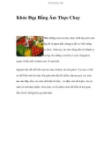 Khỏe Đẹp Bằng Ẩm Thực Chay