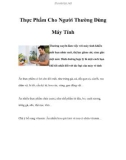 Thực Phẩm Cho Người Thường Dùng Máy Tính