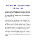 Bánh trung thu – Ngọt ngào hương vị Tết Đoàn Viên