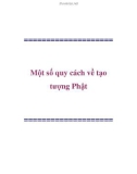 Một số quy cách về tạo tượng Phật