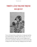 TRIỂN LÃM TRANH TRỊNH BÁ QUÁT