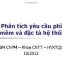 Bài giảng Công nghệ phần mềm: Bài 2 - Học viện Kỹ thuật Quân sự