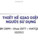 Bài giảng Công nghệ phần mềm: Bài 5 - Học viện Kỹ thuật Quân sự