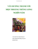 VĂN DƯƠNG THÀNH VỚI MỘT THOÁNG THĂNG LONG NGHÌN NĂM