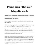 Phòng bệnh thời đại bằng đậu nành