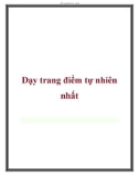 Dạy trang điểm tự nhiên nhất