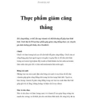 Thực phẩm giảm căng thẳng