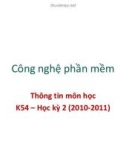 Bài giảng Công nghệ phần mềm - TS. Trần Thị Minh Châu