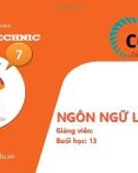 Bài giảng Công nghệ thông tin: Ngôn ngữ lập trình