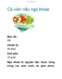 Cá viên nấu ngó khoai