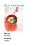 Canh bánh ít mặn