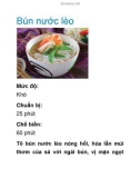 Bún nước lèo