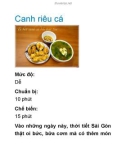 Canh riêu cá