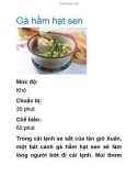 Gà hầm hạt sen