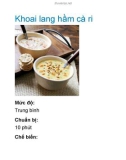 Khoai lang hầm cà ri