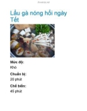 Lẩu gà nóng hổi ngày Tết