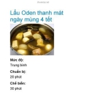 Lẩu Oden thanh mát ngày mùng 4 tết