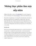 Những thực phẩm làm mịn nếp nhăn