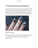 Vẽ 3 mẫu nail cực đẹp cho Halloween