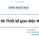 Bài giảng Công nghệ Web (ASP.NET): Bài 6 - Lê Quang Lợi