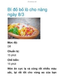 Bí đỏ bỏ lò cho nàng ngày 8/3