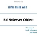 Bài giảng Công nghệ Web (ASP.NET): Bài 9 - Lê Quang Lợi