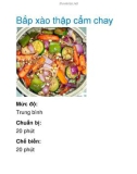 Bắp xào thập cẩm chay