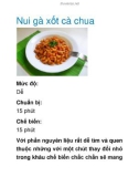 Nui gà xốt cà chua