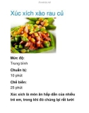 Xúc xích xào rau củ