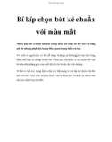 Bí kíp chọn bút kẻ chuẩn với màu mắt