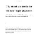 Tóc nhanh dài thướt tha chỉ sau 7 ngày chăm sóc