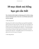 10 mẹo đánh má hồng bạn gái cần biết