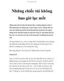 Những chiếc túi không bao giờ lạc mốt