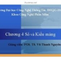 Bài giảng Đặc tả hình thức: Chương 4 - PGS.TS. Vũ Thanh Nguyên