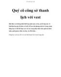 Quý cô công sở thanh lịch với vest