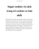 Sugar cookies và cách trang trí cookies cơ bản nhất