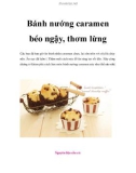 Bánh nướng caramen béo ngậy, thơm lừng