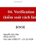 Bài giảng Đảm bảo chất lượng phần mềm: Kiểm soát cách làm - Nguyễn Anh Hào