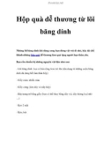 Hộp quà dễ thương từ lõi băng dính