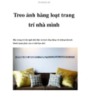 Treo ảnh hàng loạt trang trí nhà mình