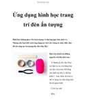 Ứng dụng hình học trang trí đèn ấn tượng