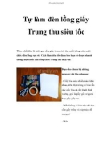 Tự làm đèn lồng giấy Trung thu siêu tốc