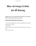 Hoa vải trang trí bờm tóc dễ thương