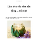 Làm đẹp cốc cắm nến bằng ... đất nặn