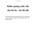 Khăn quàng xinh xắn cho bé từ... bít tất dài