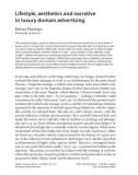 Lifestyle, aesthetics and narrative in luxury domain advertising